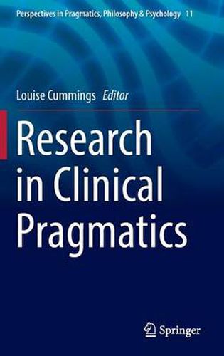 Cover image for Research in Clinical Pragmatics