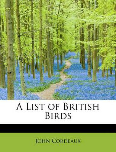 Cover image for A List of British Birds