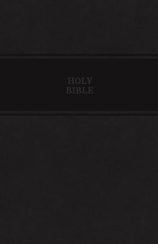 KJV Holy Bible, Personal Size Giant Print Reference Bible, Black Leathersoft, Thumb Indexed, 43,000 Cross References, Red Letter, Comfort Print: King James Version