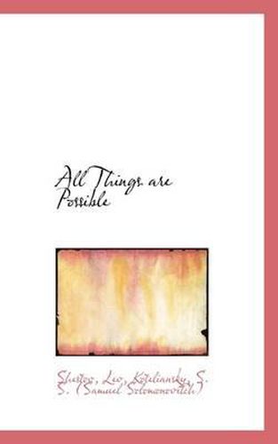 Cover image for All Things Are Possible