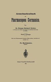 Cover image for Arzneitaschenbuch Zur Pharmacopoea Germanica