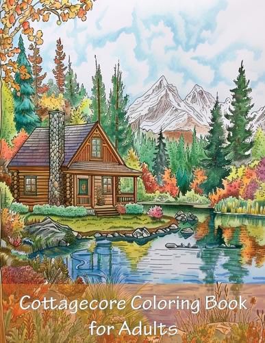 Cover image for Cottagecore Coloring Book For Adults