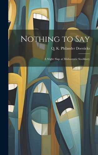 Cover image for Nothing to Say