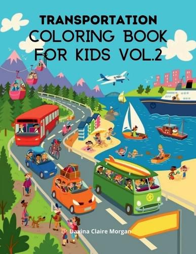 Transportation Coloring Book for Kids vol.2