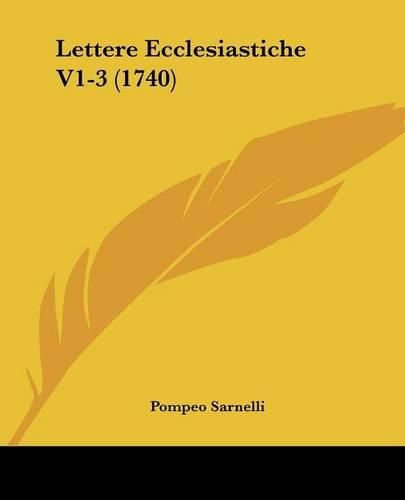 Lettere Ecclesiastiche V1-3 (1740)