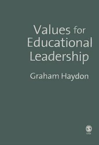 Cover image for Values for Educational Leadership