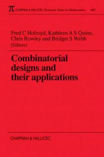 Combinatorial Designs and their Applications