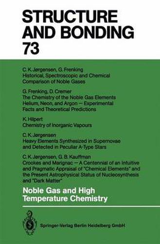 Cover image for Noble Gas and High Temperature Chemistry