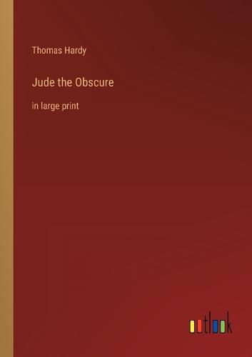 Cover image for Jude the Obscure: in large print