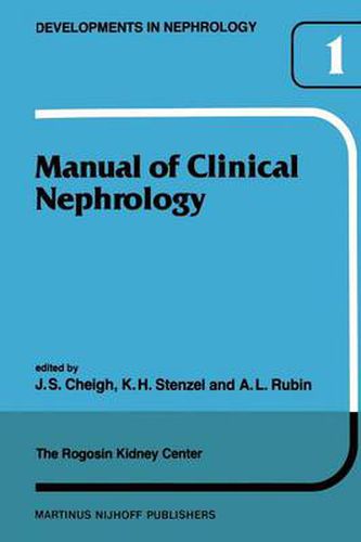 Cover image for Manual of Clinical Nephrology of the Rogosin Kidney Center