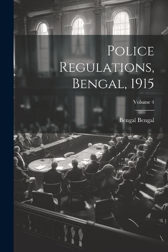 Cover image for Police Regulations, Bengal, 1915; Volume 4