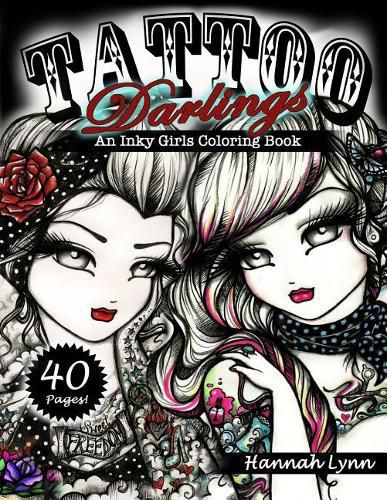 Cover image for Tattoo Darlings: An Inky Girls Coloring Book