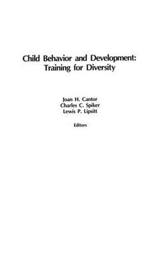 Cover image for Child Behavior and Development: Training for Diversity