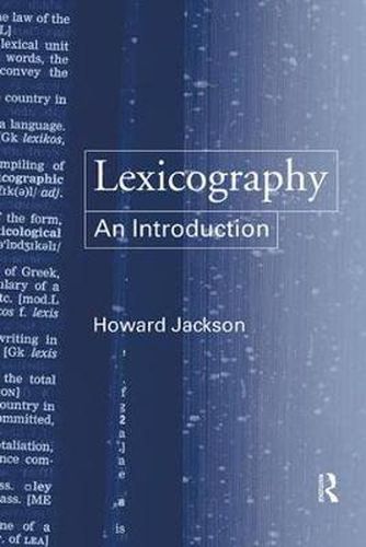 Cover image for Lexicography: An introduction