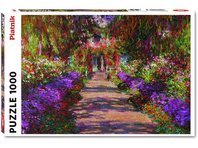Cover image for A Pathway in Monet's Garden Piatnik Puzzle 1000pc