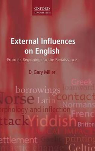 Cover image for External Influences on English: From its Beginnings to the Renaissance