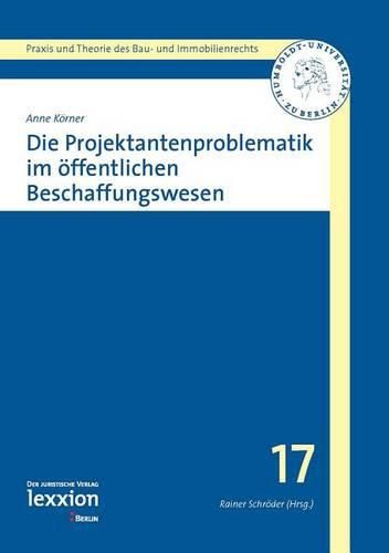 Die Projektantenproblematik Im Offentlichen Beschaffungswesen