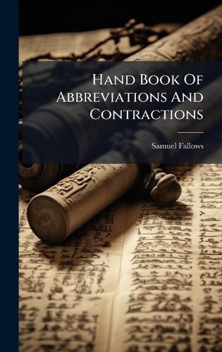 Cover image for Hand Book Of Abbreviations And Contractions