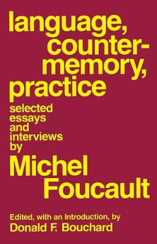 Cover image for Language, Counter-Memory, Practice: Selected Essays and Interviews