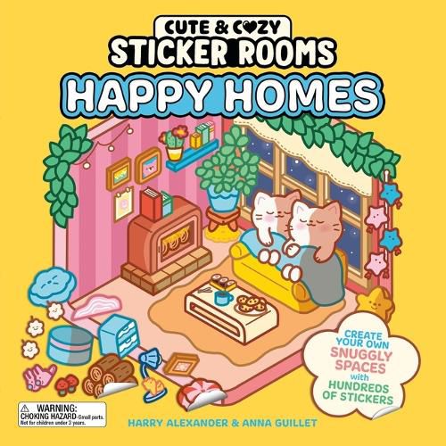 Cover image for Cute and Cozy Sticker Rooms: Happy Homes