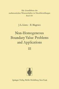 Cover image for Non-Homogeneous Boundary Value Problems and Applications: Volume III