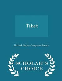 Cover image for Tibet - Scholar's Choice Edition