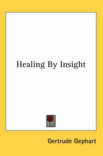 Cover image for Healing by Insight