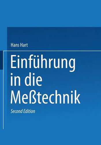 Cover image for Einfuhrung in Die Messtechnik