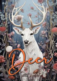 Cover image for Deer Coloring Book for Adults