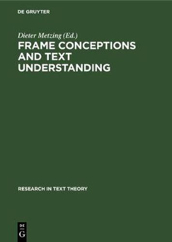 Cover image for Frame Conceptions and Text Understanding