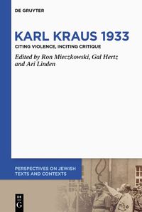 Cover image for Karl Kraus 1933