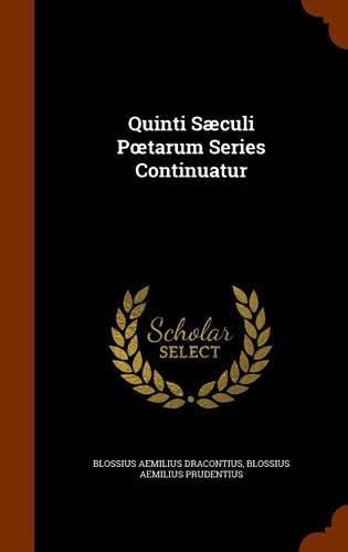 Quinti Saeculi P Tarum Series Continuatur