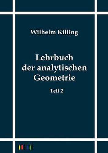 Cover image for Lehrbuch der analytischen Geometrie