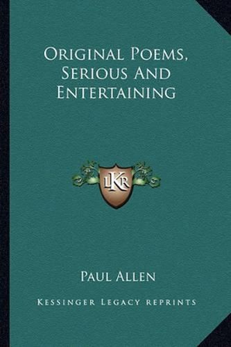 Cover image for Original Poems, Serious and Entertaining