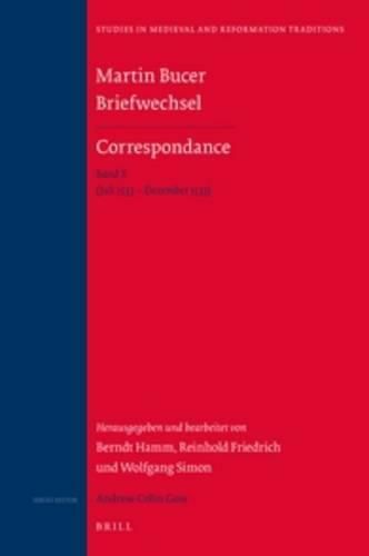 Martin Bucer Briefwechsel/Correspondance: Band X (Juli 1533 - Dezember 1533) 