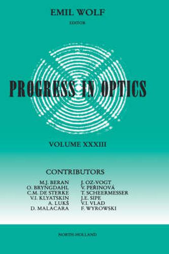 Cover image for Progress in Optics