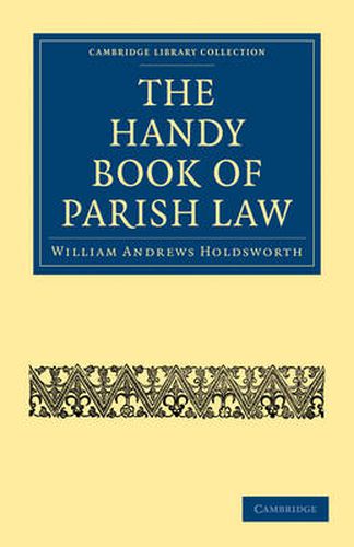 Cover image for The Handy Book of Parish Law