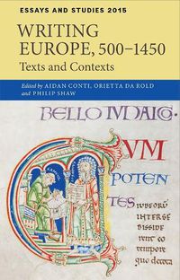 Cover image for Writing Europe, 500-1450: Texts and Contexts