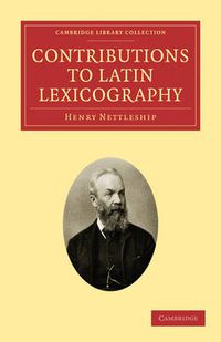 Cover image for Contributions to Latin Lexicography