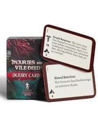 Cover image for Injuries & Vile Deeds PC Injury Reference Cards