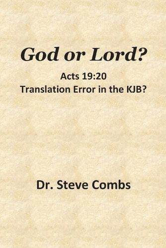 Cover image for God or Lord? Acts 19
