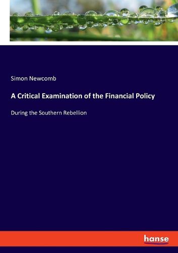 Cover image for A Critical Examination of the Financial Policy