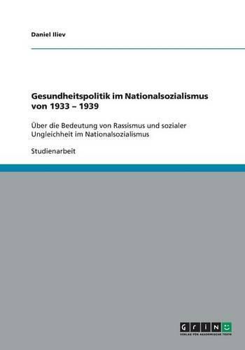 Gesundheitspolitik Im Nationalsozialismus Von 1933 - 1939