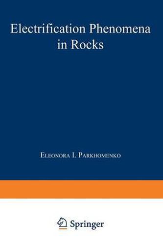 Cover image for Electrification Phenomena in Rocks