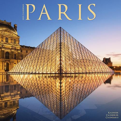 Paris Calendar 2025 Square Travel Wall Calendar - 16 Month