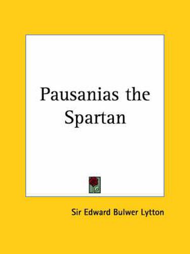 Cover image for Pausanias the Spartan (1859)