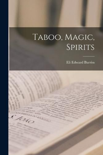 Cover image for Taboo, Magic, Spirits