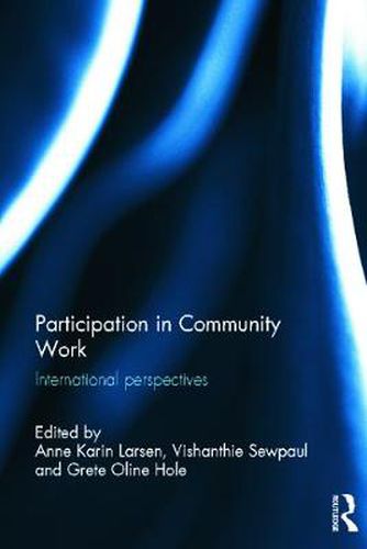 Cover image for Participation in Community Work: International Perspectives