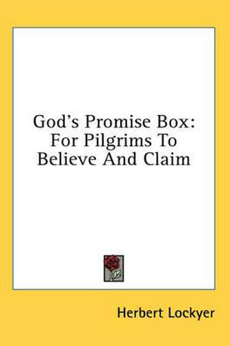 Cover image for God's Promise Box: For Pilgrims to Believe and Claim