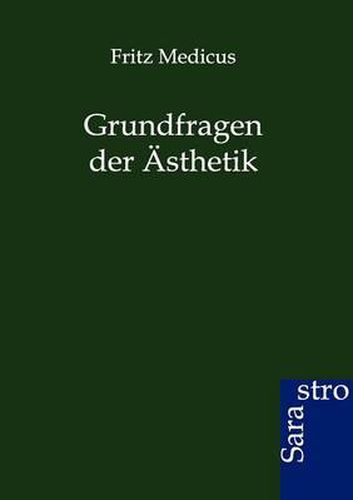 Cover image for Grundfragen der AEsthetik